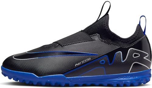 Nike Jr Zoom Vapor 15 Academy Tf Fußballschuh, Schwarz Blau Black Chrome Hyper Royal, 34 EU
