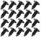 Lot de 20 rivets en plastique pour pare-chocs de voiture avec trou de 8 mm pour une utilisation prolongée