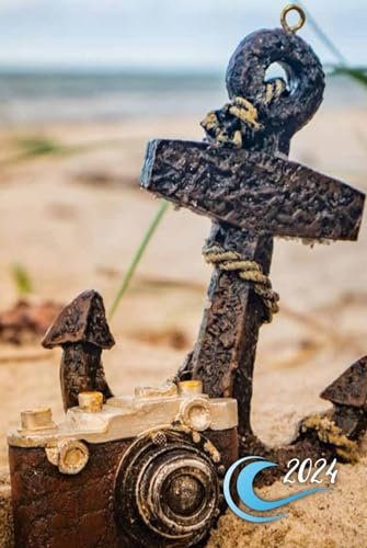 MEER MOTIV - 2024: Planer 2024 ca. A5 Terminplaner Terminkalender Tagesplaner 1 Tag auf 1 Seite auch Samstag Sonntag !, Kalender ab Januar 2024 bis ... mit Ostsee Nordsee Motiv Cover