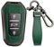 KUNIO Coque de clé de voiture Convient pour Peugeot 3008 5008 2008 308 508 208 Convient pour Opel Grandland X Astra L Convient pour Citroën C3 C4 DS5 DS7 Coque de protection porte-clés en métal A Vert