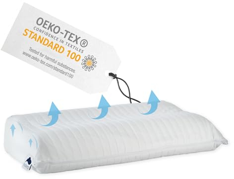 SnapBuy Orthopädisches Kissen Nackenstützkissen 40 x 75 Kopfkissen Antischnarchkissen für Seiten- und Rückenschläfer Schlafkissen Ergonomisches Kopf-Kissen für HWS