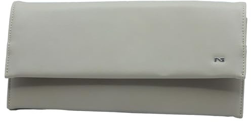 Nero Giardini E443000DE Nappa Lino Pochette maxi con tracollina elegante da cerimonia per Donna (Taglia Unica)
