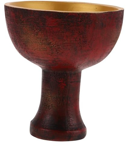 Kichvoe Retro-Stil Harz Heilige Tasse Kelch Für Robuste Religiöse Ornament Für Energie Opfer Werkzeug