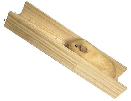 Yulexpy Guinea Pig Bridge, Small Animal Wooden Ladder Ramp, Guinea Pig Cage Ramp Bridge, Guinea Pig Cage Accessories for Guinea Pigs, Ferrets, Chinchillas (Medium)