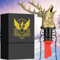 DRMFLE Bronze Deer Head 2-in-1 Zinc Alloy Wine Pourer & Stopper - Drip-Free, Airtight Seal - Rustic Elegance for Wine Lovers