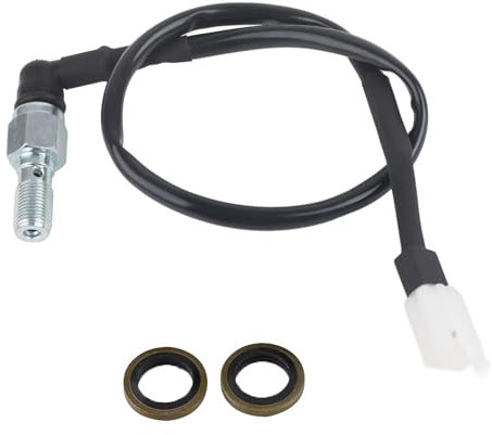 Hydraulischer Bremslichtschalter Für Motorrad Universeller Aluminium Bremslichtschalter Kompatibel Mit Den Meisten Motorradmodellen Für Vorder Und Hinterrad Bremssysteme