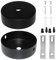 URHRHU Baldachin Metall SchwarzSchwarz 100 X 24mm Baldachin Lampe Deckenleuchte Anschluss Metall Anschlussdose Baldachin Rosette für Lampen Geeignet