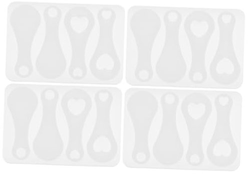 MINAOLULUS 4pièces Moule pour Jetons De Caddie pour Créations Et Porte-clés Facile à Utiliser Et