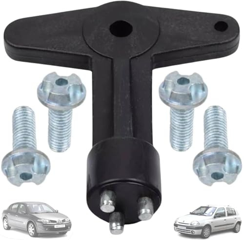 Diebstahlsichere Radmuttern mit Sicherheitschlüssel - Kompatibel mit Renault Clio, Espace, Kangoo, Megane & Opel - Ersatzteilnummer 7700422600