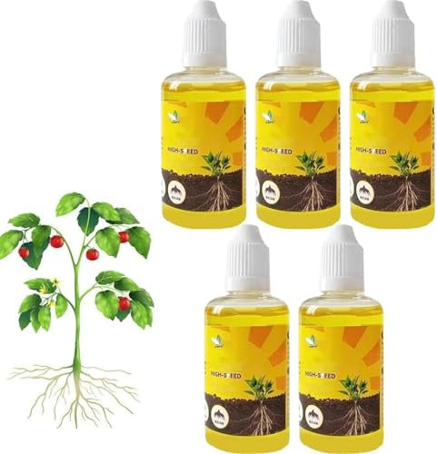 5 Plant Rooting Stimulator Liquid, Liquid Plant Rooting Solution, Root Growth Hormones, Plant Growth Enhancer Supplement, Strong Nutrient Rooting Solution, Plant Rapid Rooting Agent And Root Enhance