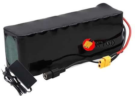 36V 11Ah 10S3P E-Bike Battery Lithium-Ion Battery Pack Built-in BMS Protective Board with Charger for 500W Motor Electric Scooter XT60 plug,36V 11Ah