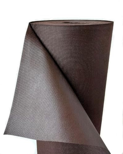 WUEFFE Telo Professionale Pacciamatura 70 g/m² - Resistente allo Strappo - 3 Altezze e Taglio a Misura - Telo Marrone Tessuto Non Tessuto Drenante (h. 0,6 mt., L. 10 mt.)