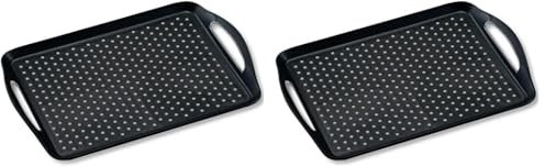 Kesper Bandeja Antideslizante Negro (Paquete de 2)