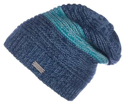 Moshiki | Long Beanie Mütze BASKAR mit Baumwoll-Fleece Band gefüttert | Damen und Herren | 100% Wolle, Futter 100% Bio-Baumwolle