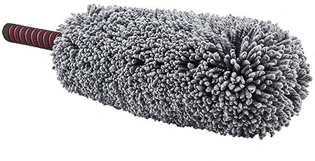 Ciieeo Nettoyer la de Cire Attrape poussiere plumeau de Voiture en Microfibre extérieur de Voiture Extérieur de la Voiture en Microfibre Gris