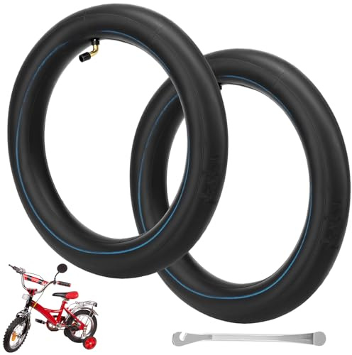 QWORK® 2 Stück 12.5x2.25 Fahrradschläuche, 12 1/2 x 2 1/4 Fahrrad Innenschlauch, für Fahrräder, Elektroscooter, Gleichgewichtsräder