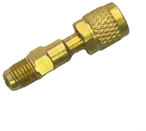 Sileduove R32 Linkshändergewinde Messing Adapter 1/4 SAE-LH interner Anschluss für HVAC Mini Split System Lagertank