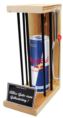 Eiserne Reserve Notfall Reserve Redbull Energy Drink Geschenk Set Männer Frauen Geschenkidee Alles Gute zum Geburtstag Black Edition Notfall Geschenk Geburtstagsgeschenk