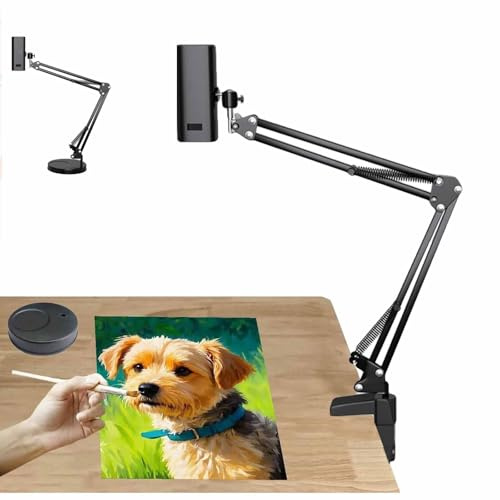 Projecteur de Dessin Intelligent, Lampe projecteur d'art Portable, Compatible Bluetooth et Wi-FI, Mini-Application de contrôle, focale et Taille réglables, pour Bureau, Toile et Peinture Murale