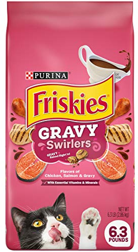 Purina Friskies Gravy Swirlers Adult Dry Cat Food