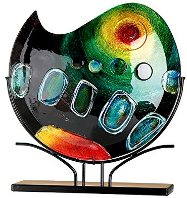 GILDE GLAS art Vase - Dekoobjekt - Geschenke für Frauen H 47 cm