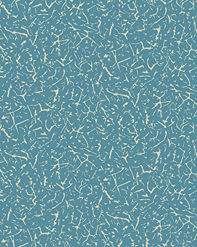 marburg Tapete Blau Grafisch Risse Kratzer Kollektion Daphne für Schlafzimmer Wohnzimmer oder Küche Made in Germany 10,05m x 0,53m Novamur 82012