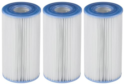 Intex Swimming Pool Easy Set Type A Replacement Filter Pump Cartridge (3 Pack)