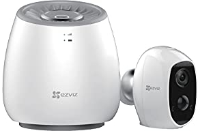 Überwachungskamera Aussen WLAN mit Akku, Triple Pack mit WLB (Lan/4G LTE), kabellos WiFi 1080P 2.4GHz, Nachtsicht, 2-Wege-Audio, SD-Kartenslot, PIR-BEWEGUNGSMELDER, Ezviz C3A