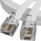 ConnectingU® 5m White ADSL Modem Cable - Premium Quality with Gold Plated Contact Pins, Ideal for High Speed Internet Broadband Routers/Modems to RJ11 Phone Socket DSL Microfilter.