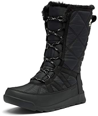 Sorel Whitney 2 Tall Lace Waterproof wasserdichte Winterstiefel für Damen, Schwarz (Black), 39 EU