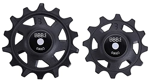 BBB Radumwerfer Riemenscheibe 12-T 14-T Jockey-Hinterräder Rolle Urban Rennrad MTB Fahrrad SRAM 12-Gang RollerBoys 12T 14T BDP-07, Schwarz