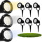 Gartenstrahler 6er Set HORTI Spike Gartenleuchte GU10 Wasserdicht IP65 Strahler außen mit Erdspieß schwenkbar Schwarz LED 6W warmweiß 3000K Wegeleuchten Baumbeleuchtung Gartenlichter Reflektor