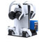 JOYTORN Vertical Stand for Playstation 5/PS5 Slim,PS5 Dual Controller Charger Station with Cooling Fan and Headset Hooker,14 Game Rack Storage, Media Remote Organizer