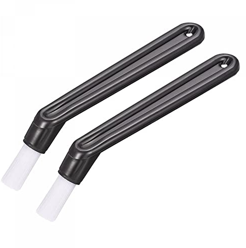 sourcing map Coffee Machine Brush, 5.39 Length Nylon Head Black for Cleaning Espresso Machines, Grinders Pack of 2