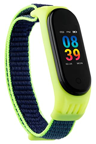257 TWENTYFIVESEVEN FT100 Fitness Tracker Pedometro Orologio con Cardiofrequenzimetro da polso e pressione Modalità sport Notifiche iOs Android Trova Telefono Verde