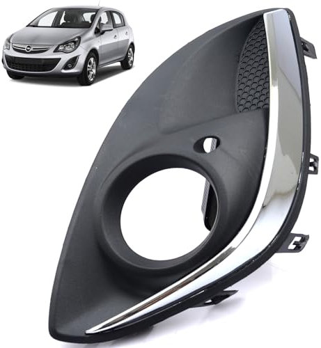 ROBUST Front Bumper Fog Light Grill chrome Cover Left for Opel Vauxhall Corsa D 1400873 13344798 2011-2014