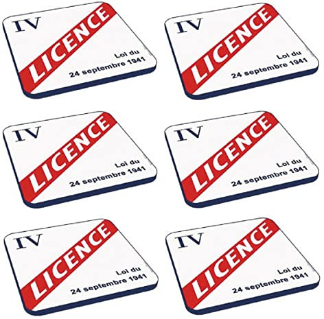 Editions Clouet - 6 Dessous De Verre - Licence IV