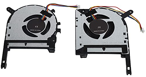 Goshyda 2 Stück CPU-GPU-Lüfter, 4-poliger Laptop-Kühlkörper, Kleiner Kühler, Ersatz für ASUS, für TUF Gaming FX505 FX505ge FX505gm FX505dt FX705