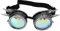Vikye Steampunk-Brille, Rainbow Rave Steampunk-Brille Kaleidoskop-Brille Einstellbare Trippy Psychedelic Steampunk-Brille (Antikes Silber)
