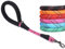 VIVAGLORY Poignée Confortable de Laisse Courte pour Chien, Laisse en Corde d’Entraînement et de Marche pour Chiens Moyens et Grands, Rose Corde, 46 cm