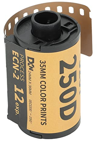 35 Mm Film, Professionelle 200-250 Grad Lichtempfindlichkeit Universal 35 Mm Filmrolle Kamerafilm, Hochauflösender Kontrastreicher Farbfilm Farbdruckfilm für Kamera (12 Blätter)
