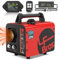 LF Bros Diesel Heater 5kw, Plateau Version 12V/230V Portable Diesel Heater All in One, Parking Air Heater with Thermostat & Timer LCD Switch for ICE Fishing, Tent, Truck (Red)