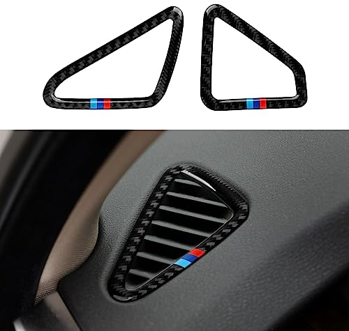 2PCS Auto Klimaanlagen Entlüftung Aufkleber Decal Kohlefaser Trim Kompatibel mit BMW X5 F15 X5M F85 2014 2015 2016 2017 2018 Interieur Zubehör - X6 NICHT PASSEN