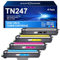 VIPGOOD TN247 TN 243CMYK Tonerkartuschen, kompatibel mit Brother TN-247 TN243 für MFC-L3750CDW DCP-L3550CDW MFC-L3770CDW MFC-L3730CDN HL-L3270CDW HL-L3230CDW (Schwarz, Cyan, Gelb, Magenta, 4 Stück)