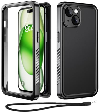 Beeasy for iPhone 15 Plus Case Waterproof Shockproof Dustproof Case-360 Degree Full Body Heavy Duty Cover Built in Screen Protector-iPhone 15 Plus Protective Defender Case 6.7 inch