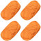 4 PCS Anfänger T-Shirt Garn elastischen Stoff häkeln Tuch Garn für DIY Stricken, Spaghetti Garn dicke Strickgarn für Hand DIY Tasche Decke Kissen Häkeln Projekte, Home Decor (Orange)