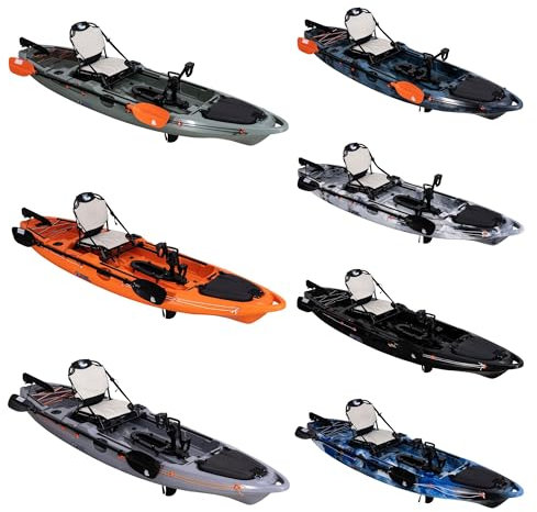 Galaxy kayaks Supernova Junior Angelkajak Fishing Kayak mit Pedalantrieb, Farbe (MS) Midnight Storm