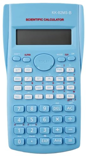 KK-82MS-D Tragbarer wissenschaftlicher Taschenrechner mit 4,4 Zoll LCD Löschbarer Schreibblock, Engineering wissenschaftlicher Taschenrechner mit 240 Funktionen, Zweizeiliges Display für Büro,