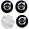 IVYARD Pack of 4 Hub Caps für Volvo S60 S80 S90 XC40 XC60 XC70 V40 V50 V60 V90 C30 C40 65 mm, Car Wheel Centre Caps Alloy Wheel Rim Caps Hub Cap für Wheel Caps, Car Decoration Badge Accessories