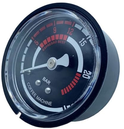 Sure Iron Case Capillary Gauge Coffee Maker Gauge Internal Thread Gauge Capillary Gauge for Espresso Machines Bars Pressure Gauge